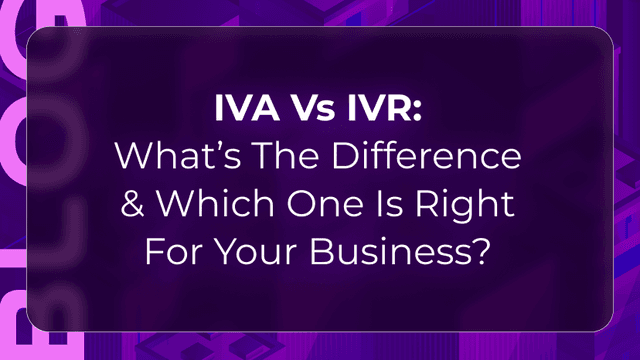 IVA vs IVR blog by CallBotics showing AI voice agents and IVR systems compared for business call handling and customer routing.